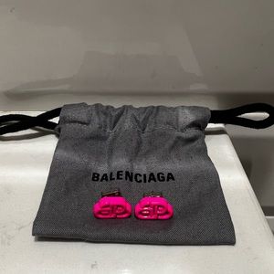 Balenciaga enamel earrings